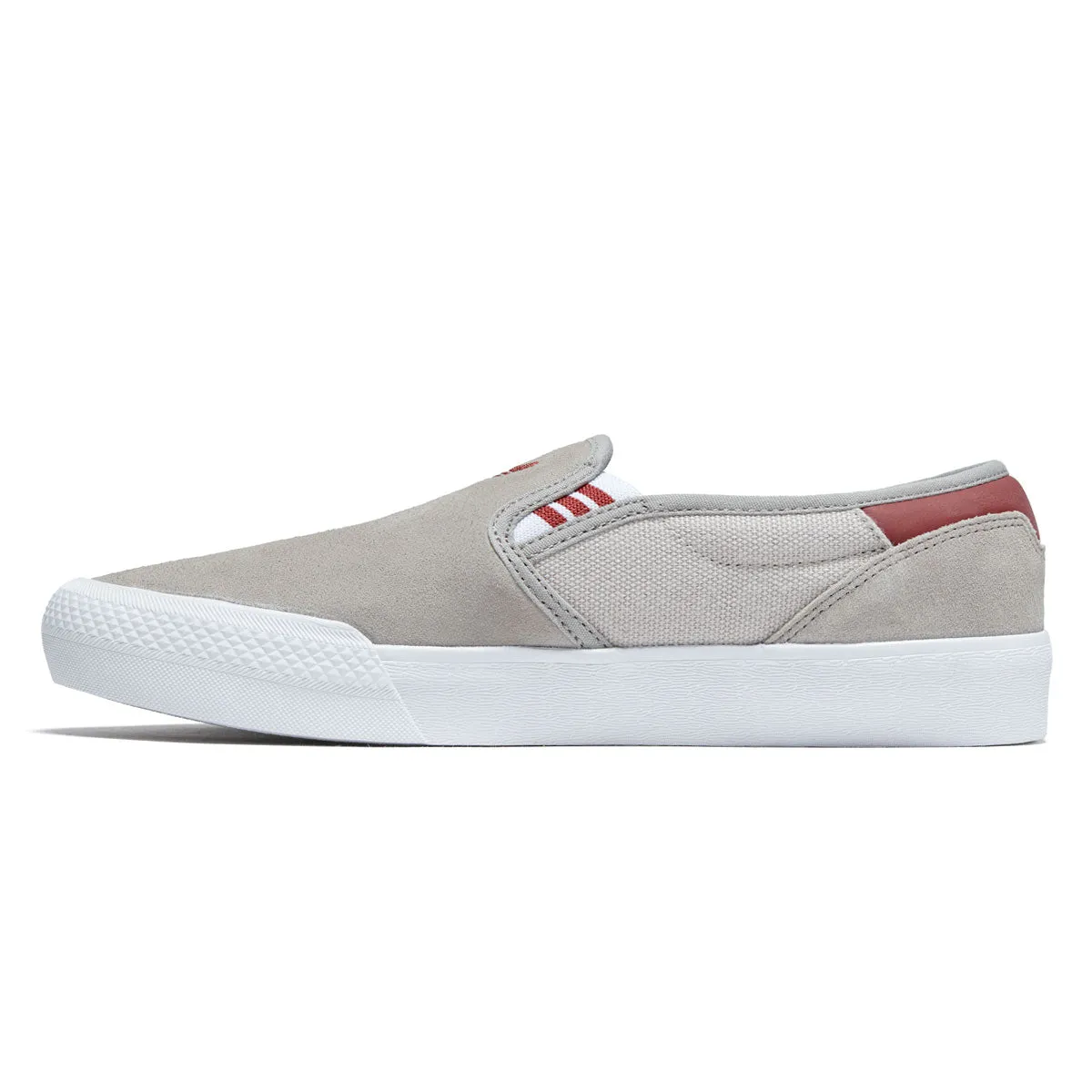 Slip Resistant Adidas Shmoofoil Slip Shoes - Beige/Preloved Ruby/Aluminum