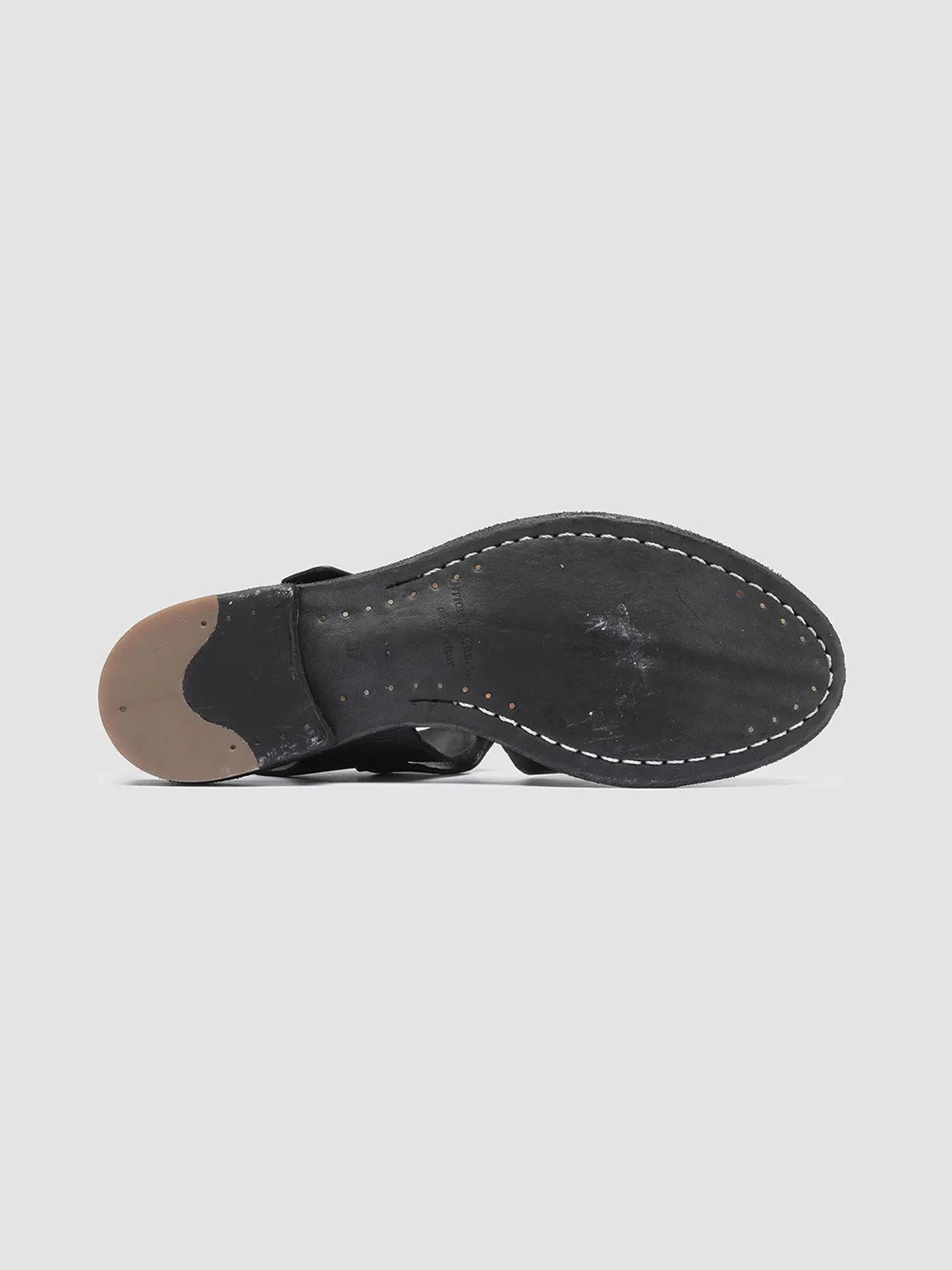 Free Pace LEXIKON 536 - Black Leather Sandals