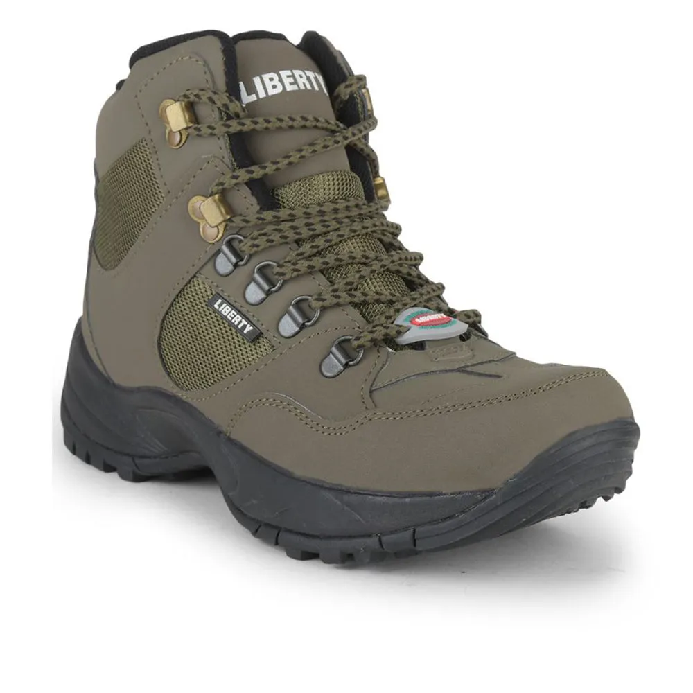 Freedom Casual (Green) Defence Hiking/Trekking Ankle Shoes SHIKHARPRM By Liberty All-terrain Performance