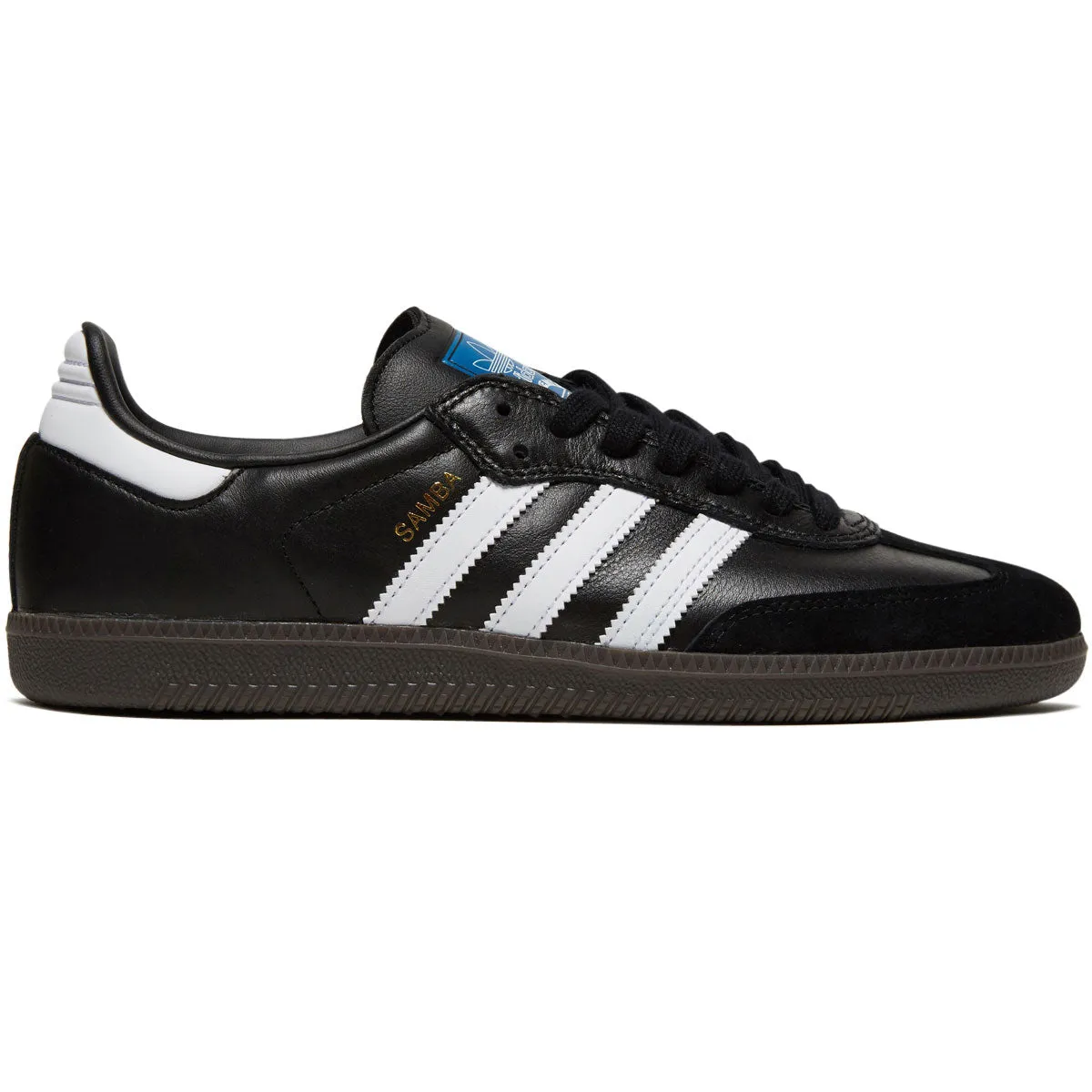 Adidas Samba ADV Shoes - New Black/White/Gum High Durability