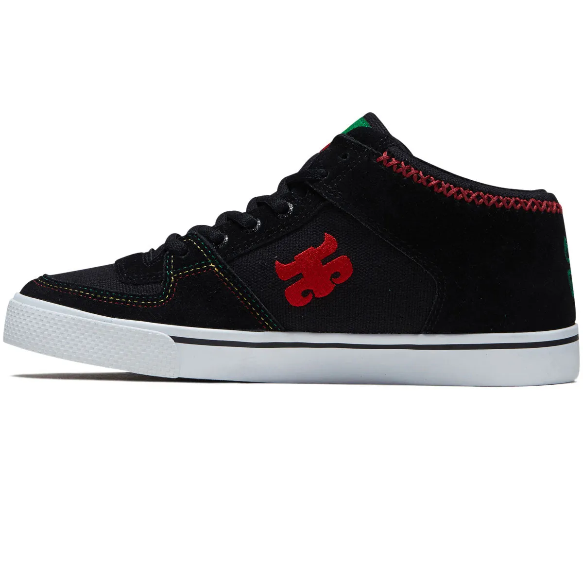 Flexible Comfort IPath Reed Mid Vulk Shoes - Black Rasta
