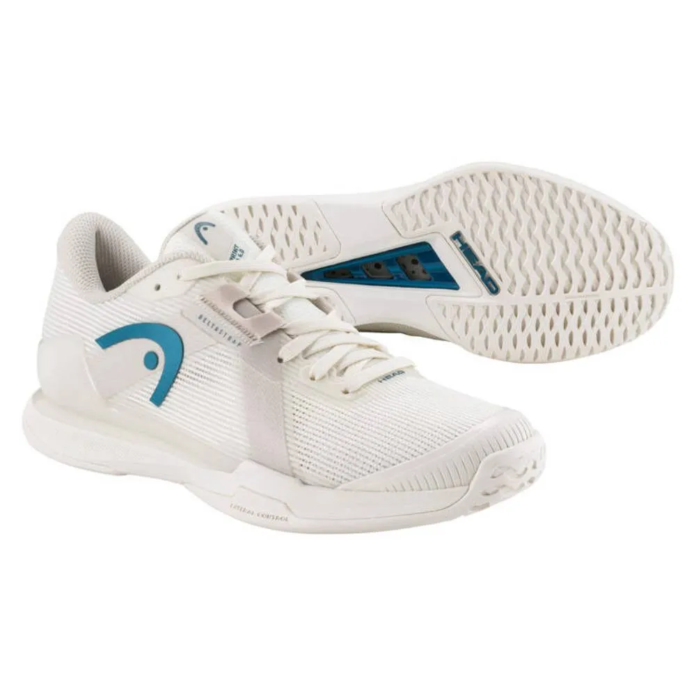 Low Profile Comfort Cushion Head Sprint Pro 4.0 Women's Tennis Shoe (Chalk White/Twilight Blue)