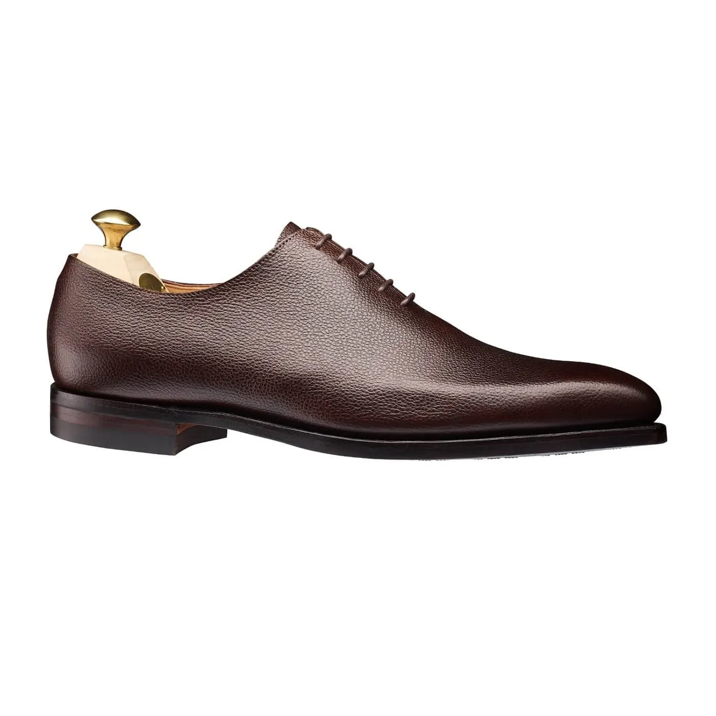 Comfortable All Day Work Ready Alex Dark Brown Pebble Grain
