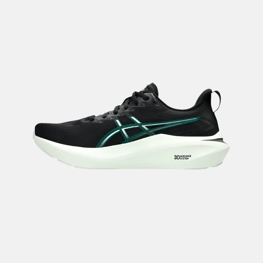 Comfort toe Standard Asics GT-2000 13 Men Running Shoes -Black/Wave Teal