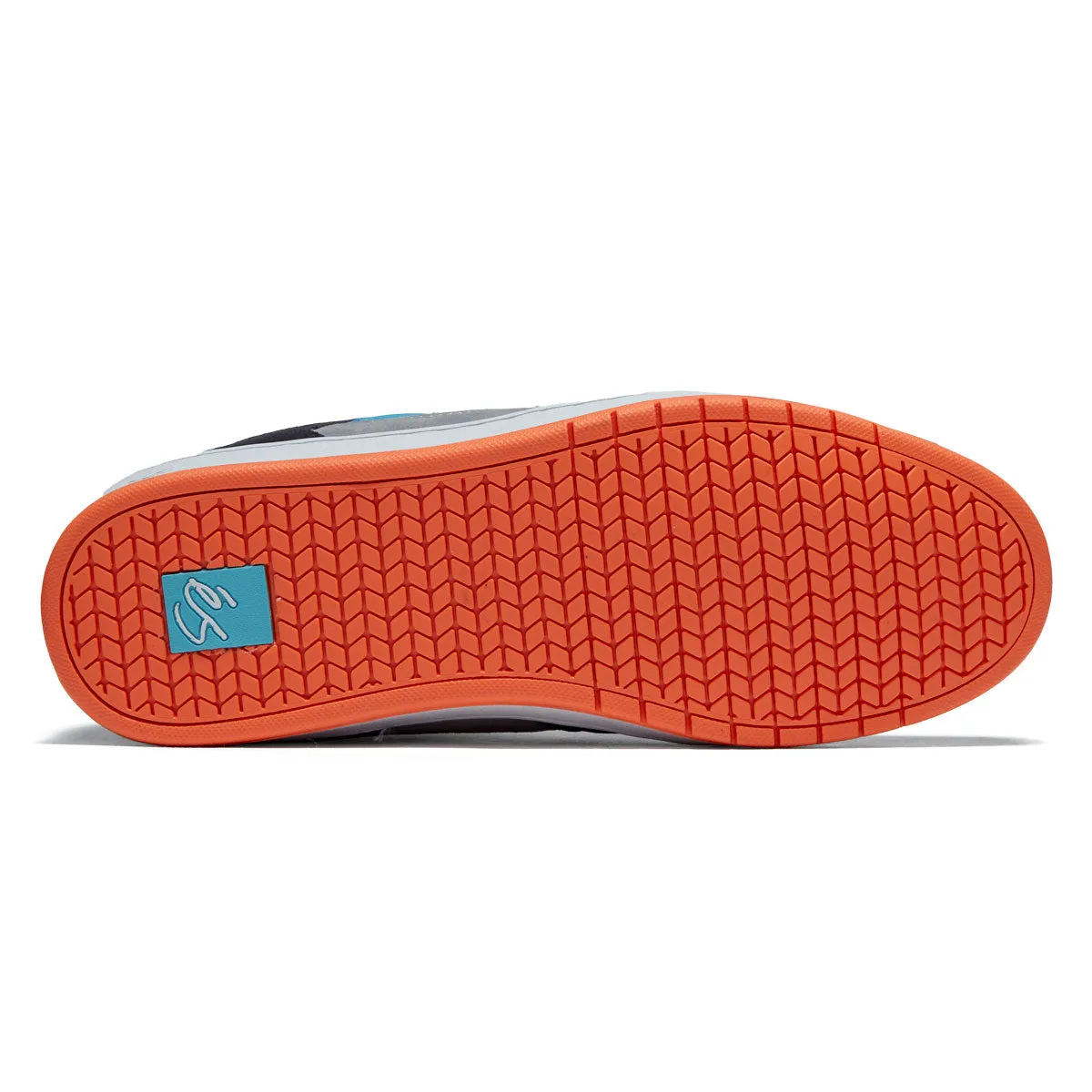 eS Accel Slim Shoes - Navy/Grey/Orange Fast Fit Flat Step