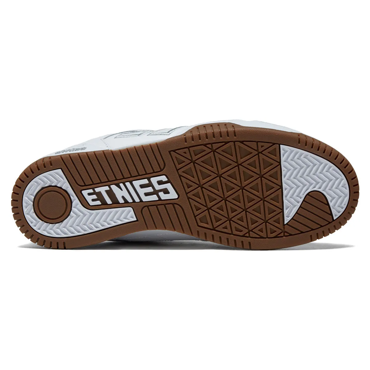 Etnies Faze Shoes - White/White/Gum Skate Step Ready Quick Moves