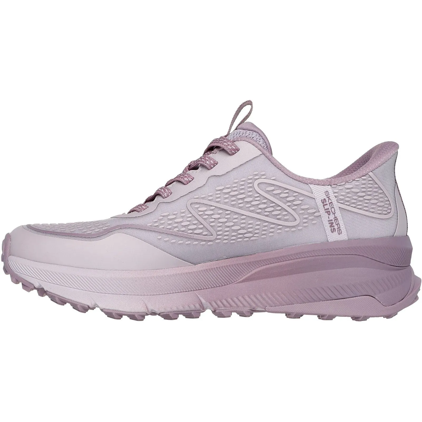 Skechers Womens Switch Back Mist Hiking Shoes Pink/Multi Grip System Climbing Terrain Support