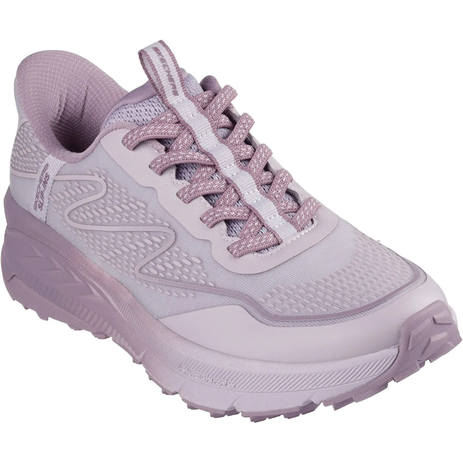 Skechers Womens Switch Back Mist Hiking Shoes Pink/Multi Light Gear
