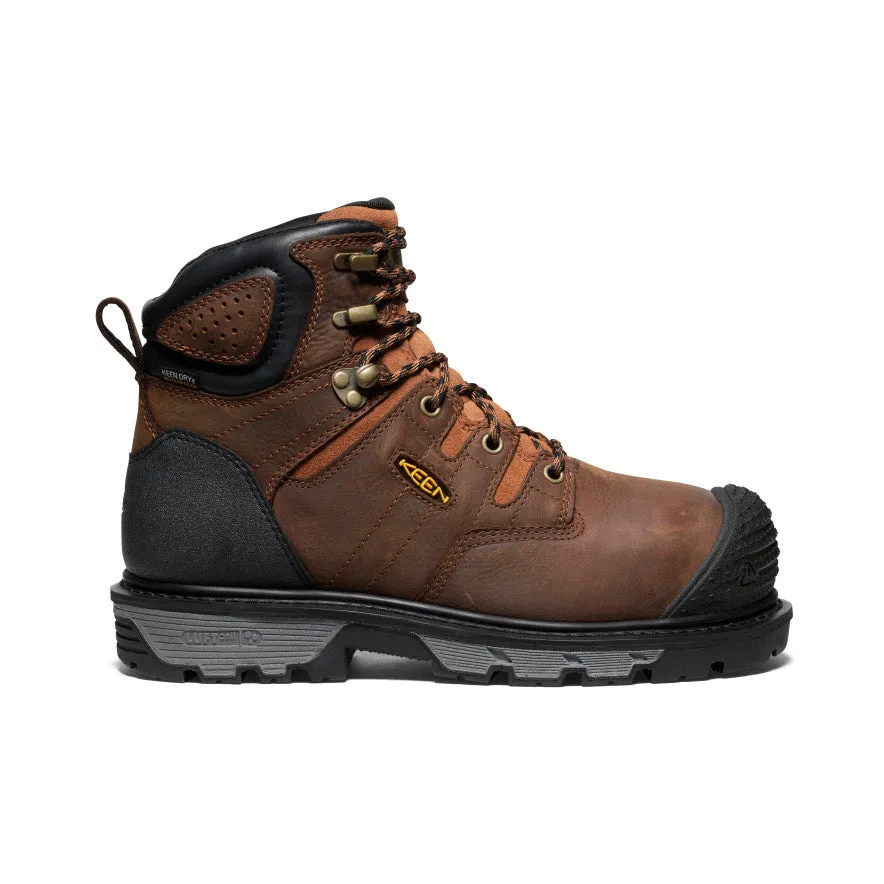 Men's Camden 6" Waterproof Boot INT MET (Carbon Toe)  |  Leather Brown/Black Long Hike Ready