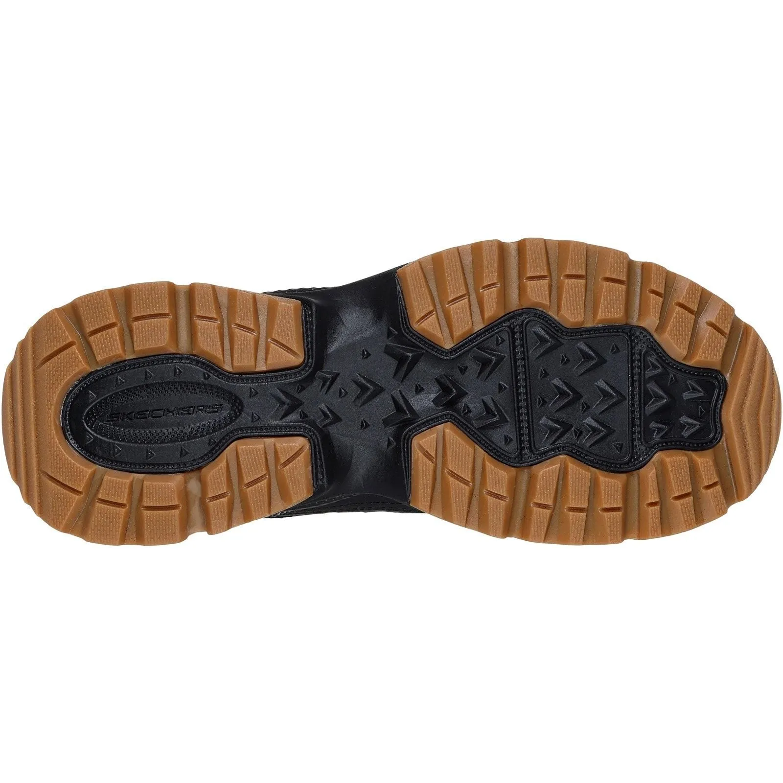 Skechers Mens Vigor AT Hiking Shoes Black Hard Surface