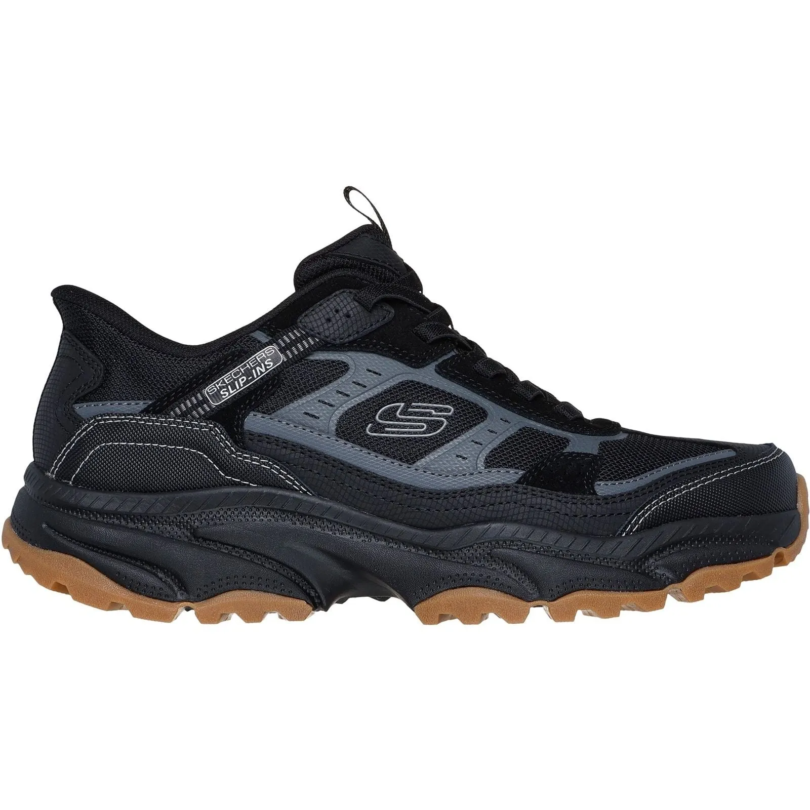 Skechers Mens Vigor AT Hiking Shoes Black Lightweight