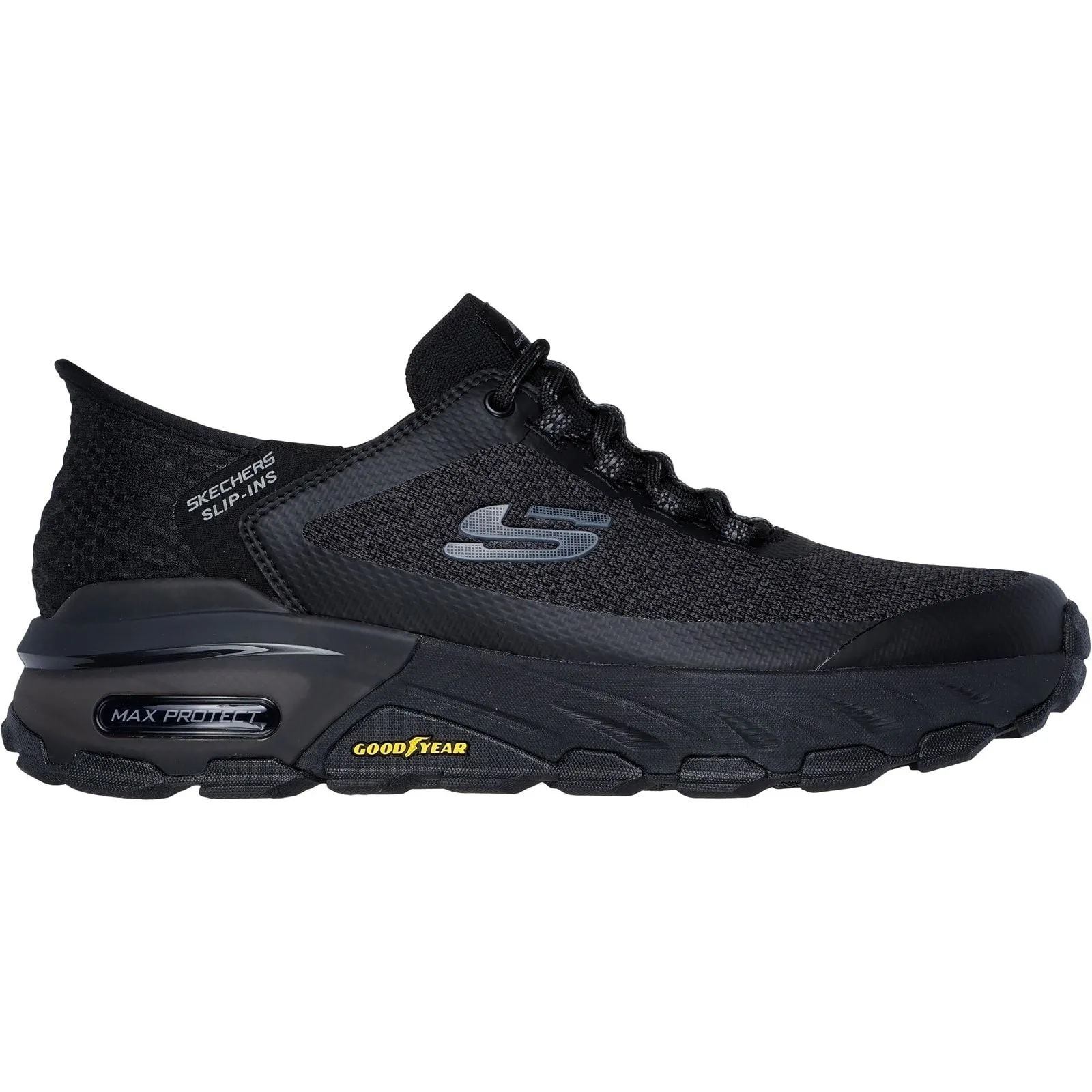 Walking Path Anti Bacterial Skechers Mens Max Protect Assembly Hiking Shoes Black
