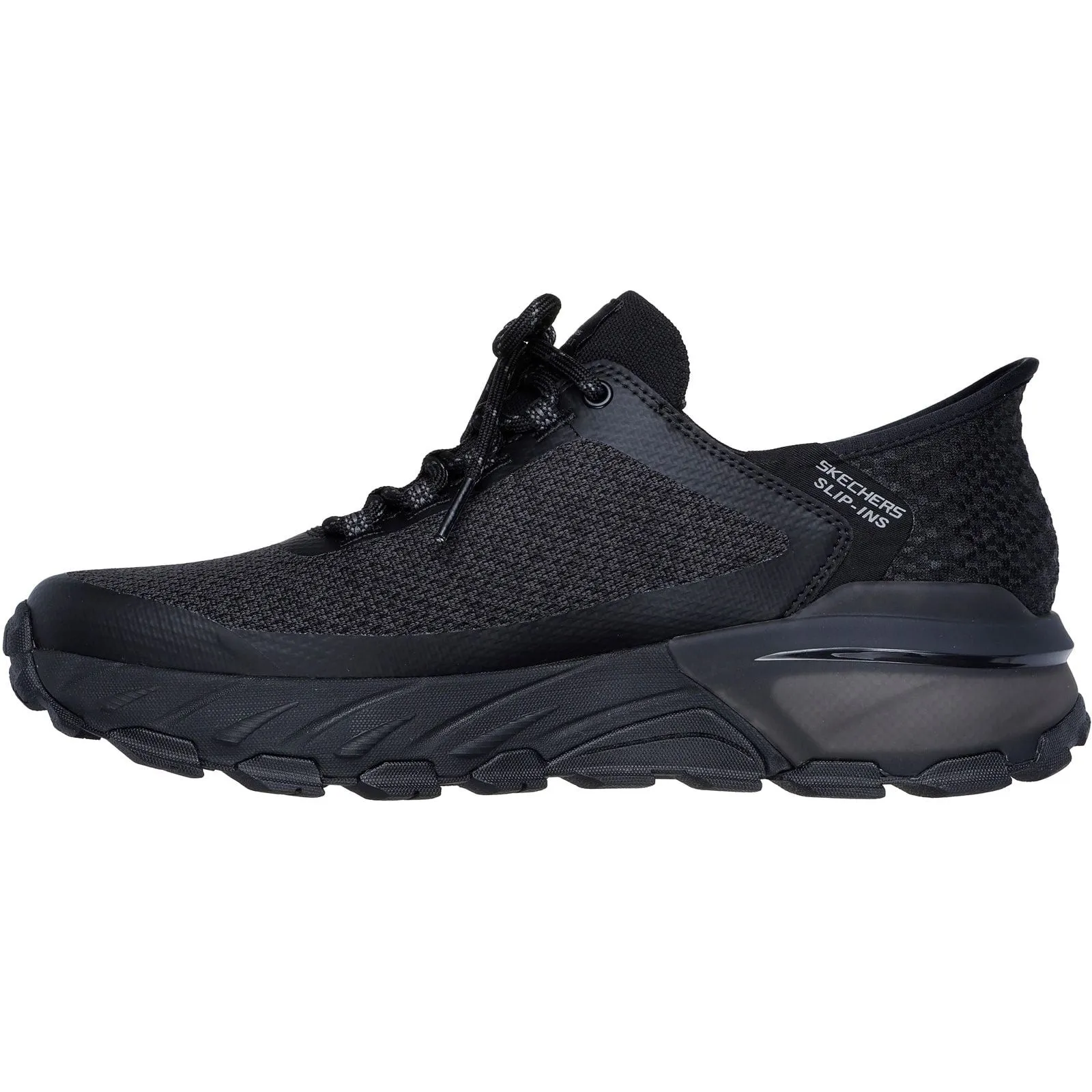Adventure Ready Skechers Mens Max Protect Assembly Hiking Shoes Black