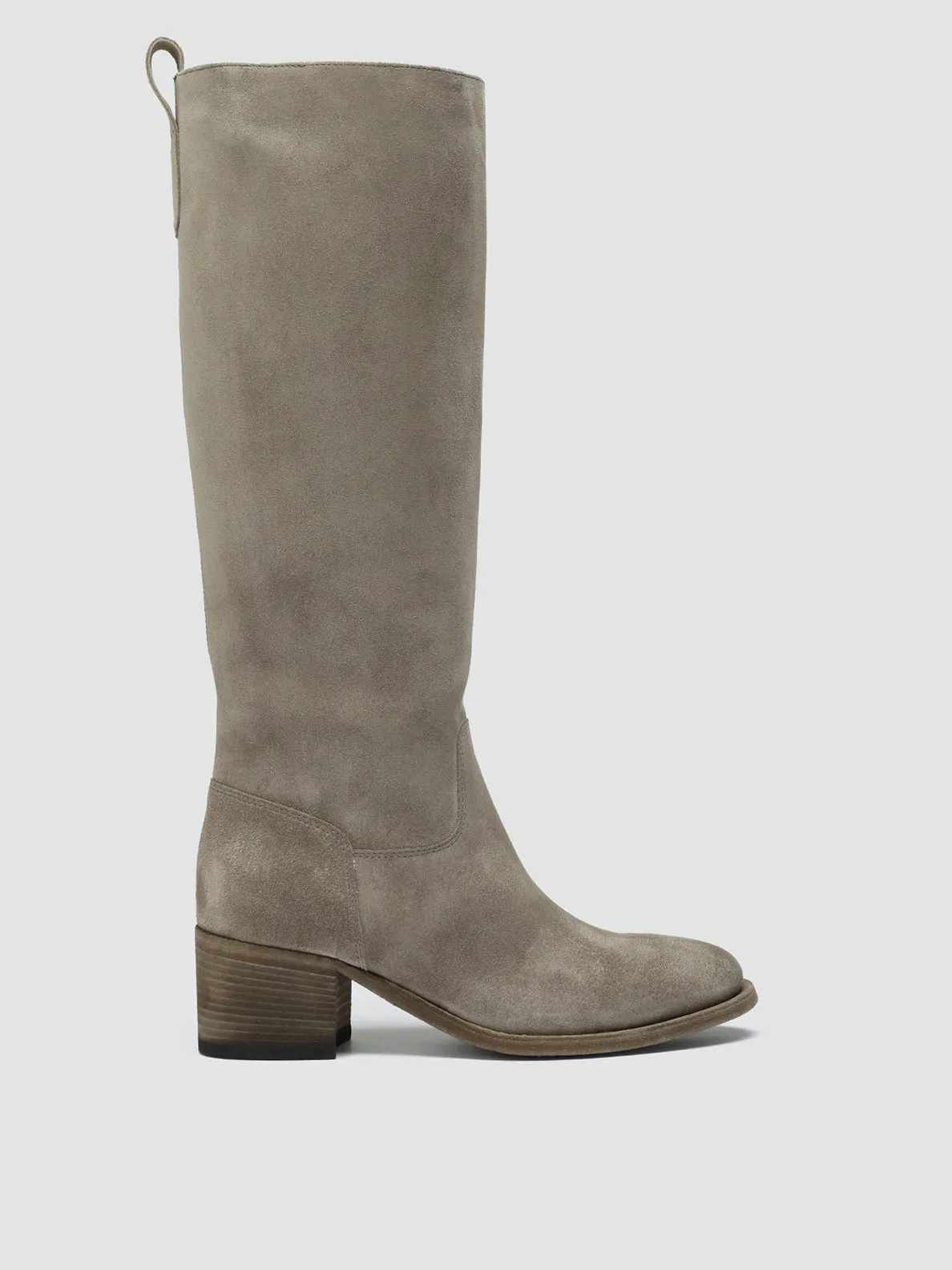 DENNER 116 - Grey Suede Zip Boots Story Glow Dinner Look