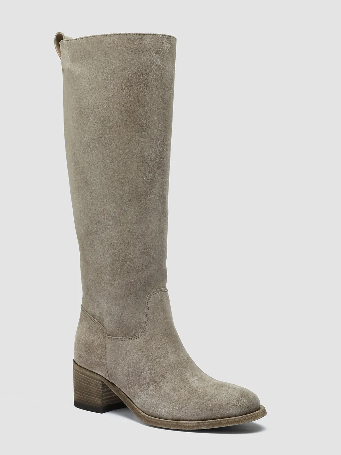 DENNER 116 - Grey Suede Zip Boots Spanish Bold