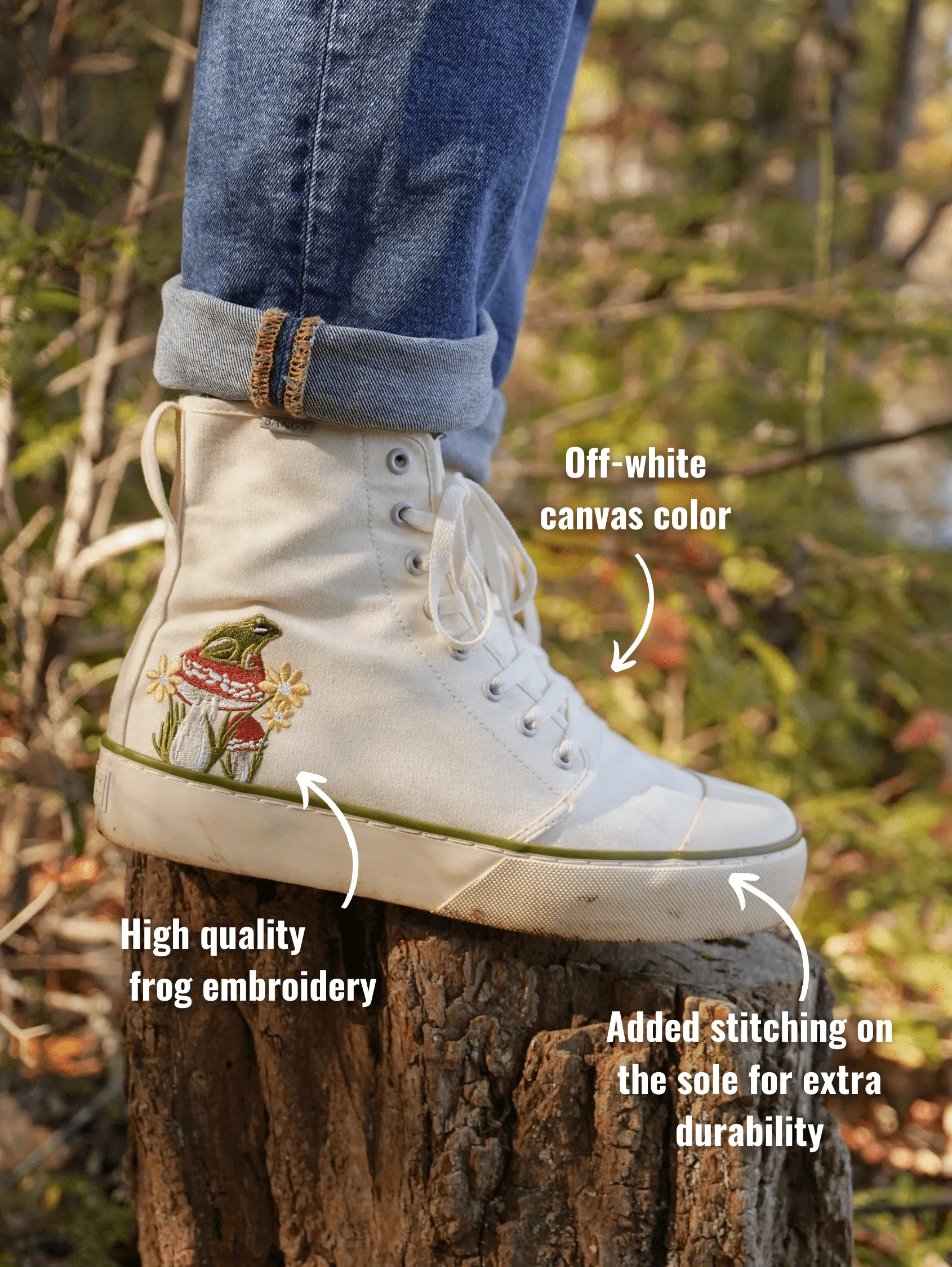 Toadstool Dreams Platform High Top All Season Chill Vibes