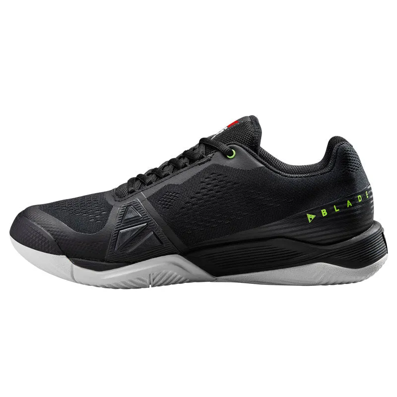 Wilson Men's Rush Pro 4.0 Tennis Shoes Black Deep Blue Synthetic Upper