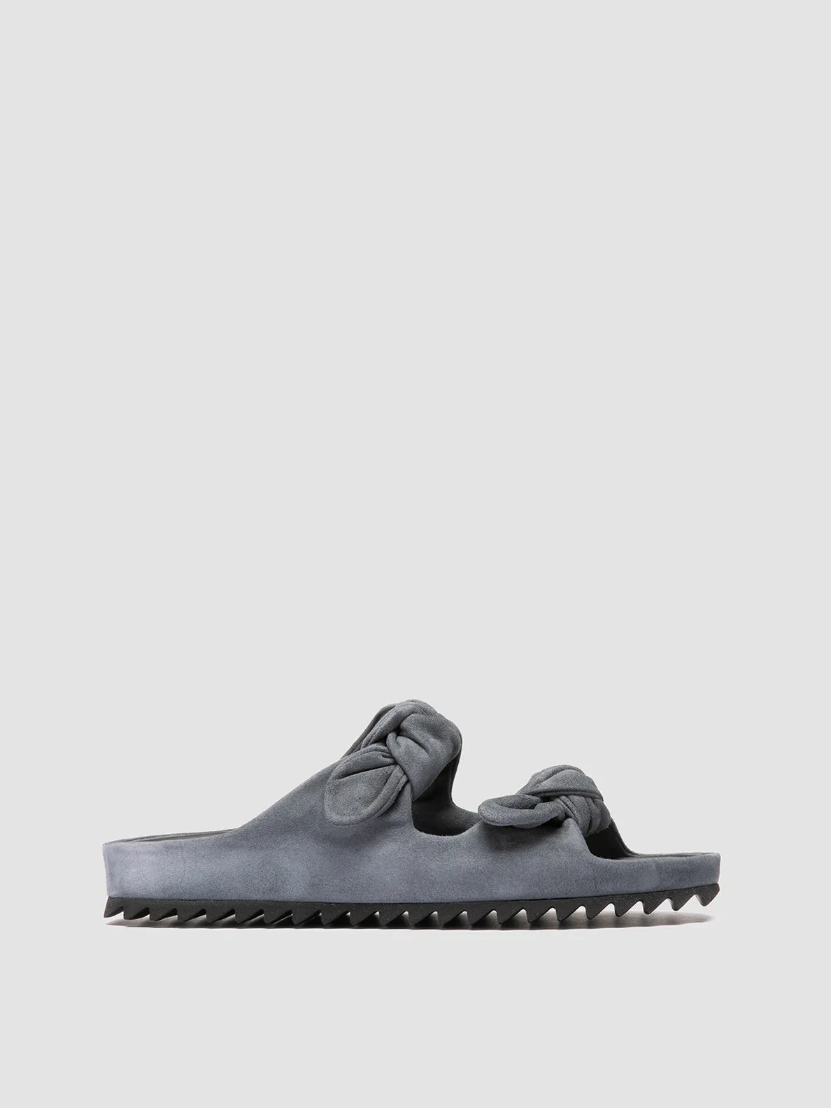 Cotton Touch PELAGIE 021 - Blue Suede Slide Sandals