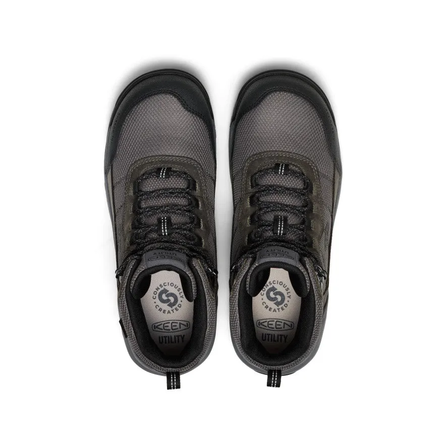 Water Resistant Cushioned Men's Skokie Waterproof Work Boot (Carbon Toe)  |  Magnet/Black