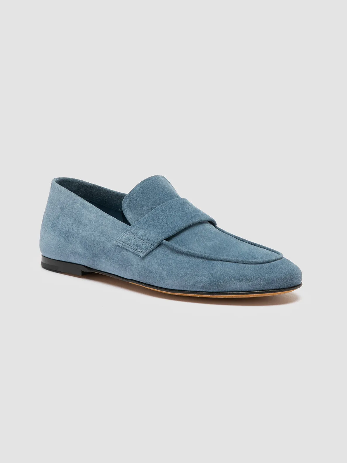 BLAIR 001 - Navy Suede Loafers quick dry