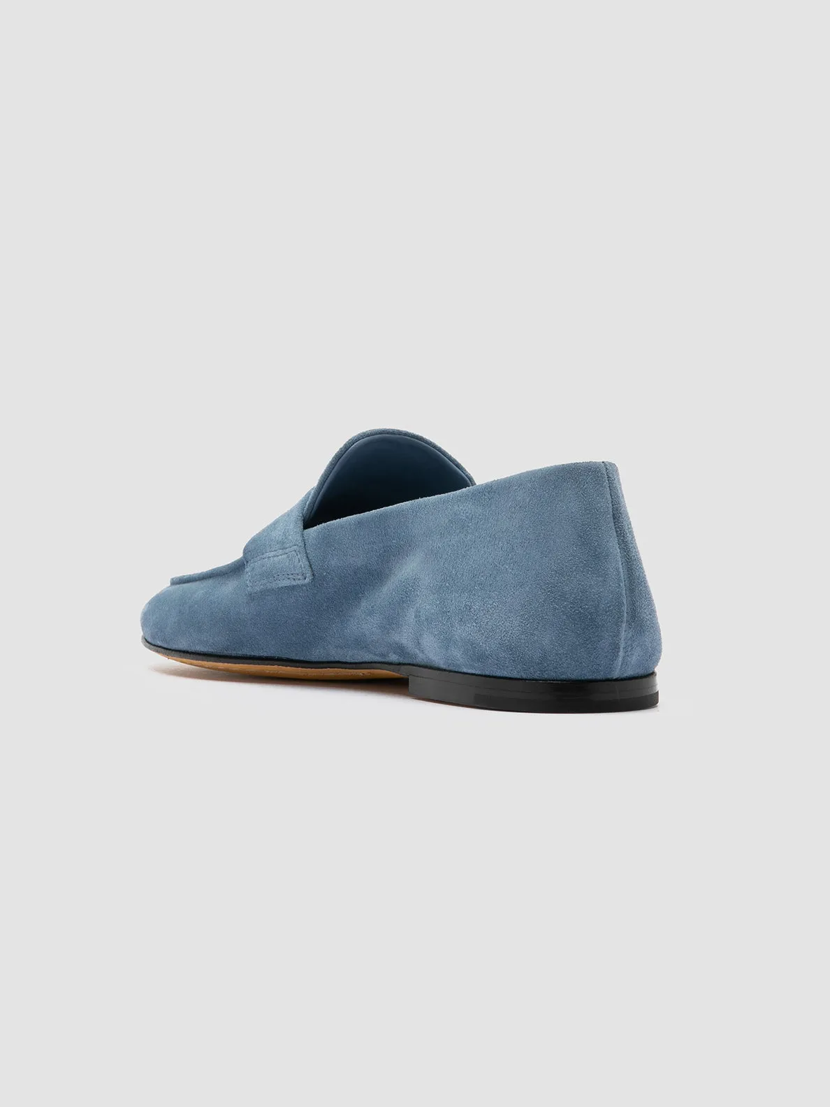 Sturdy Build Stone Grip BLAIR 001 - Navy Suede Loafers