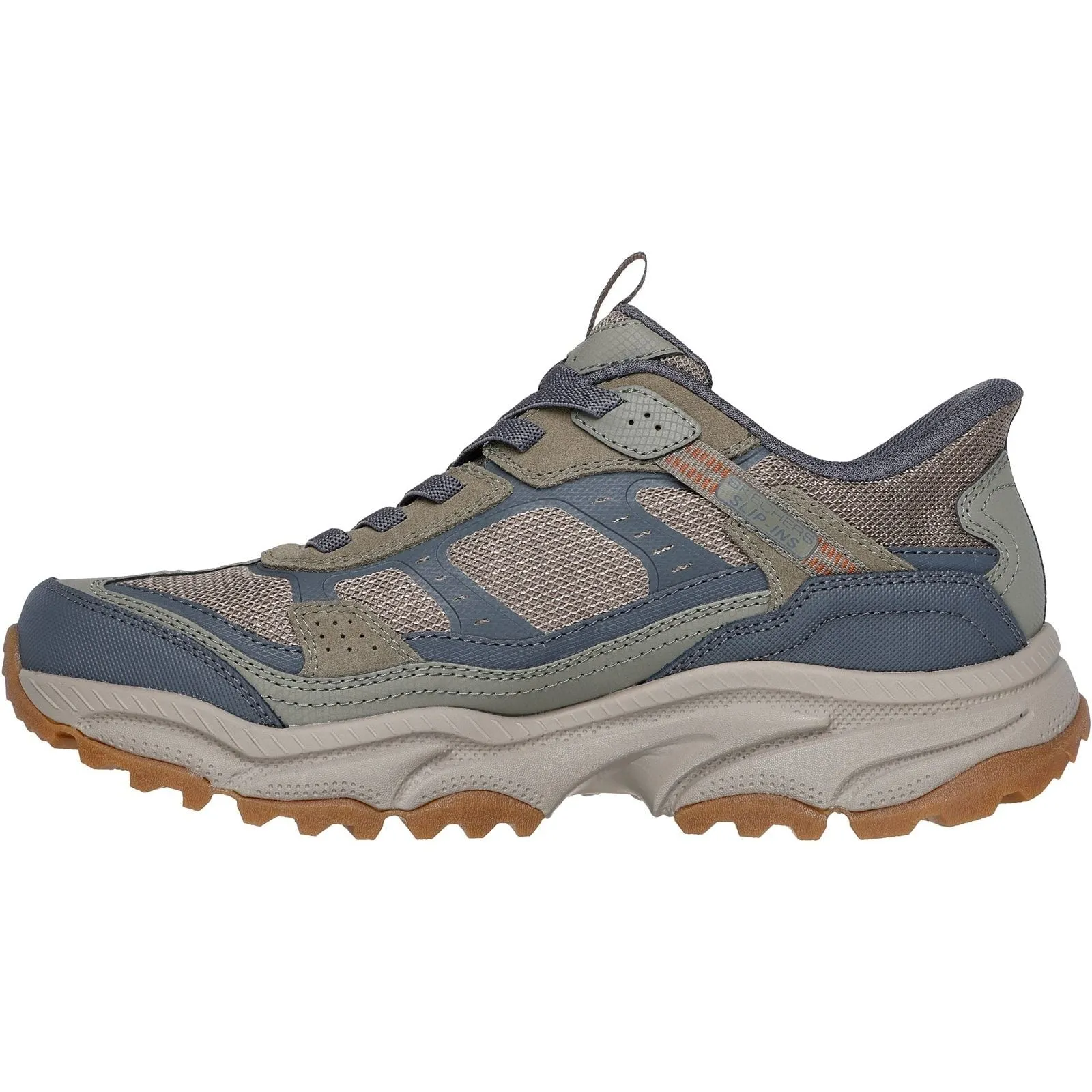 High Support Midweight Boot Skechers Mens Vigor AT Hiking Shoes Olive/Grey