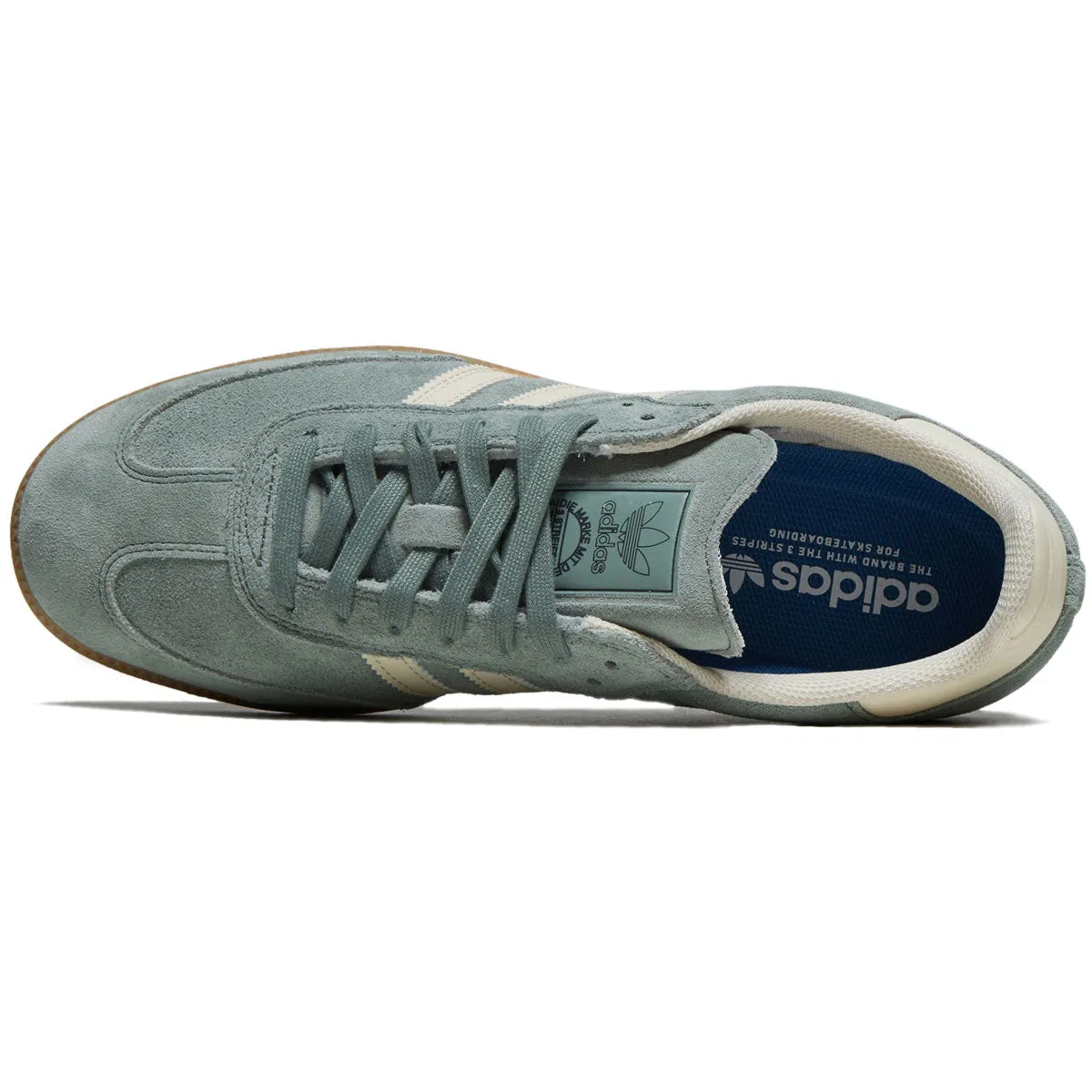 Adidas Samba Adv Shoes - Silver Green/Wonder Wheat/Gold Metallic Comfort Fit