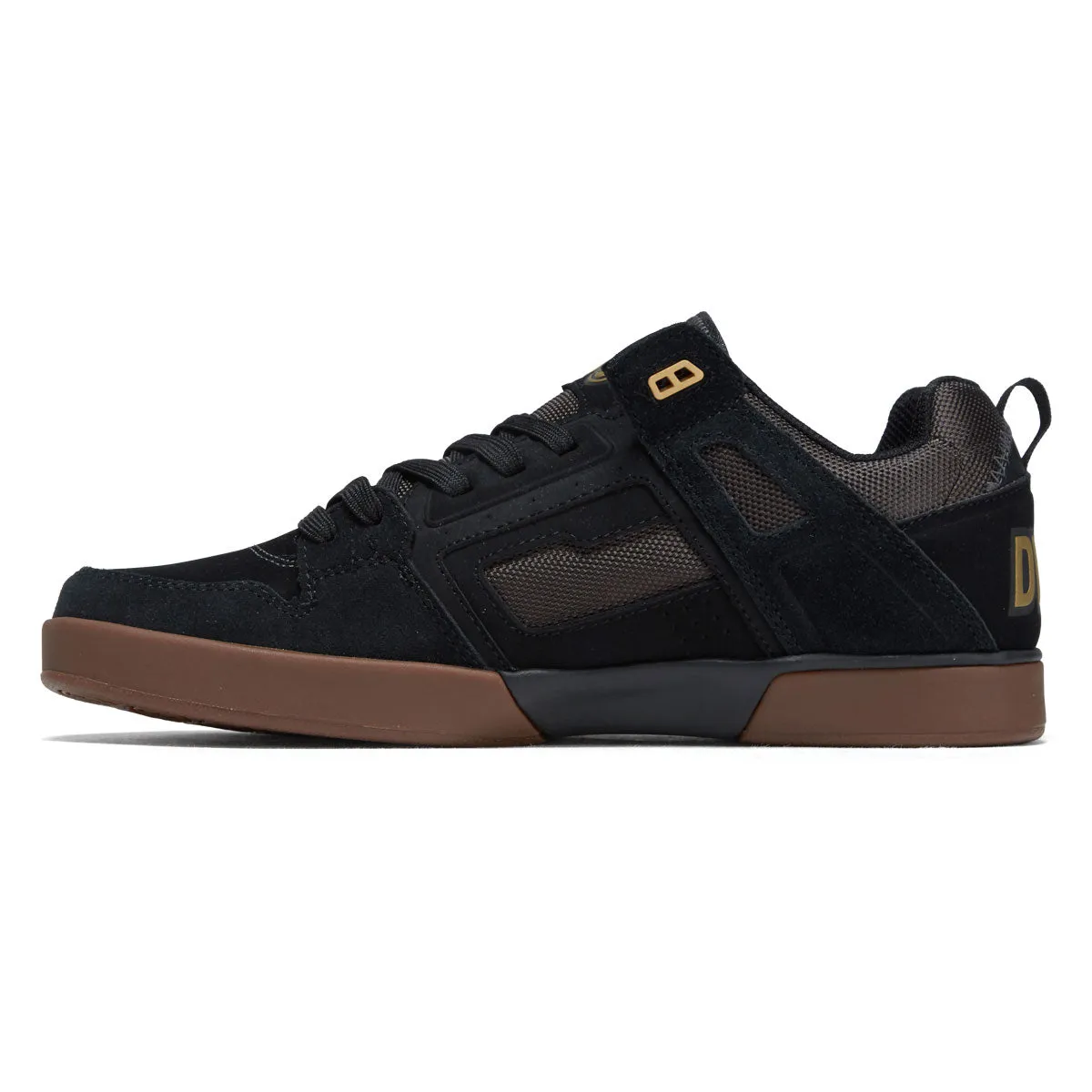 Cushion Frame DVS Comanche LT Shoes - Black/Black/Gum Suede