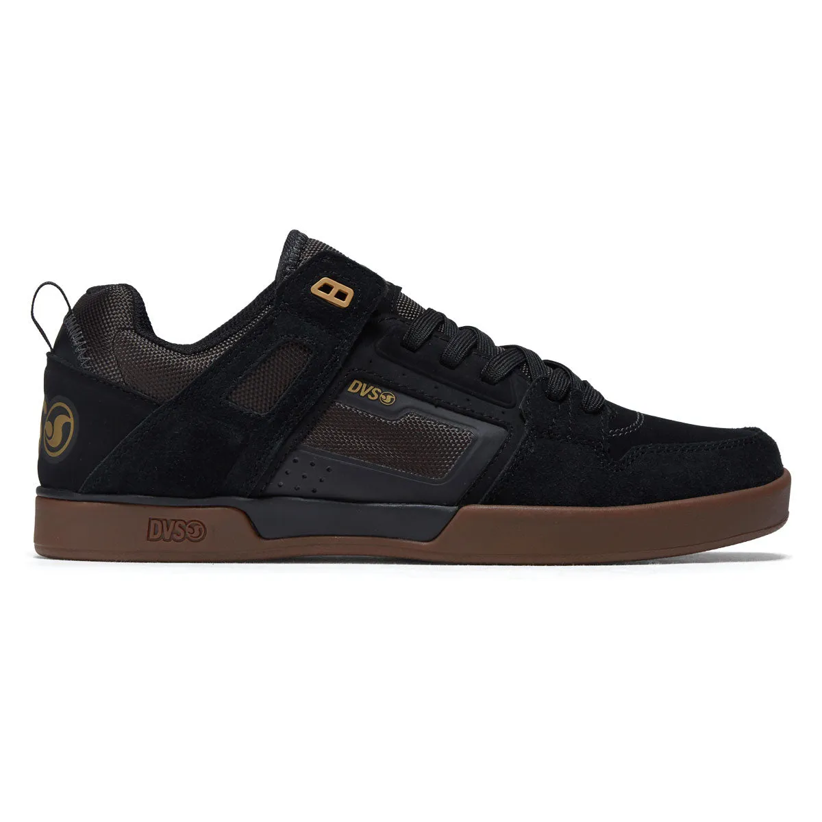 Rider Comfort DVS Comanche LT Shoes - Black/Black/Gum Suede