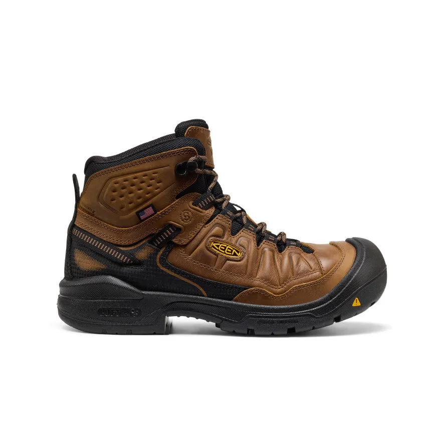 Mesh Lining Men's Targhee IV Waterproof Work Boot (Soft Toe)  |  Belgian/Black