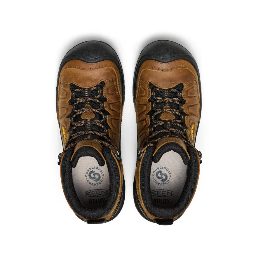 Men's Targhee IV Waterproof Work Boot (Soft Toe)  |  Belgian/Black Rain Trail On The Trail