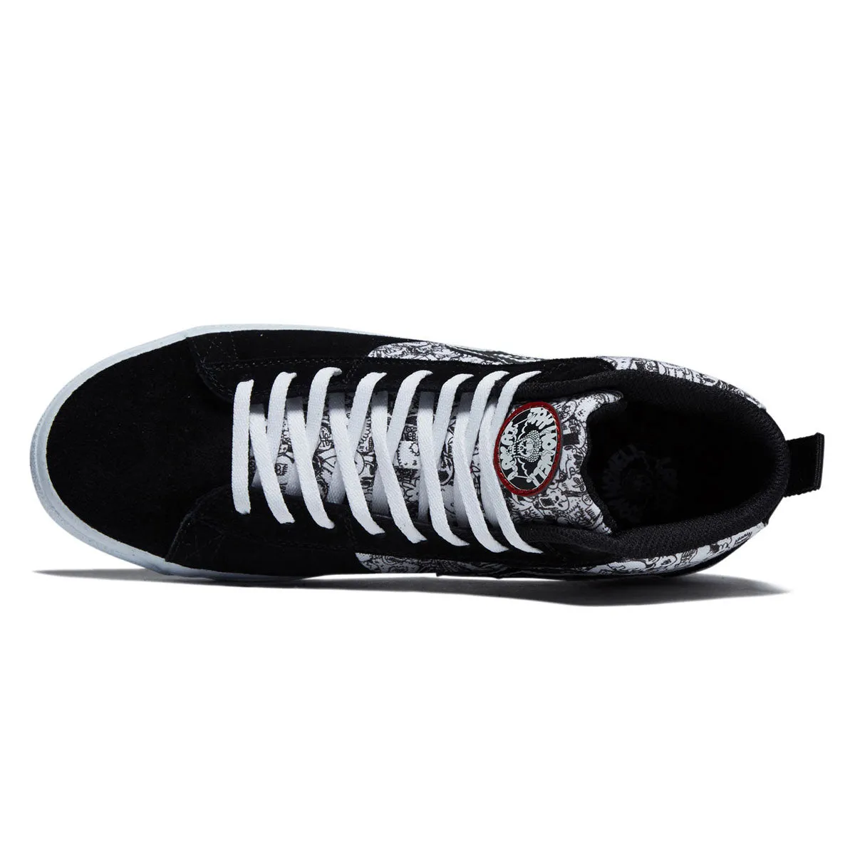 Lakai Newport Hi Shoes - Black Suede Style Flex