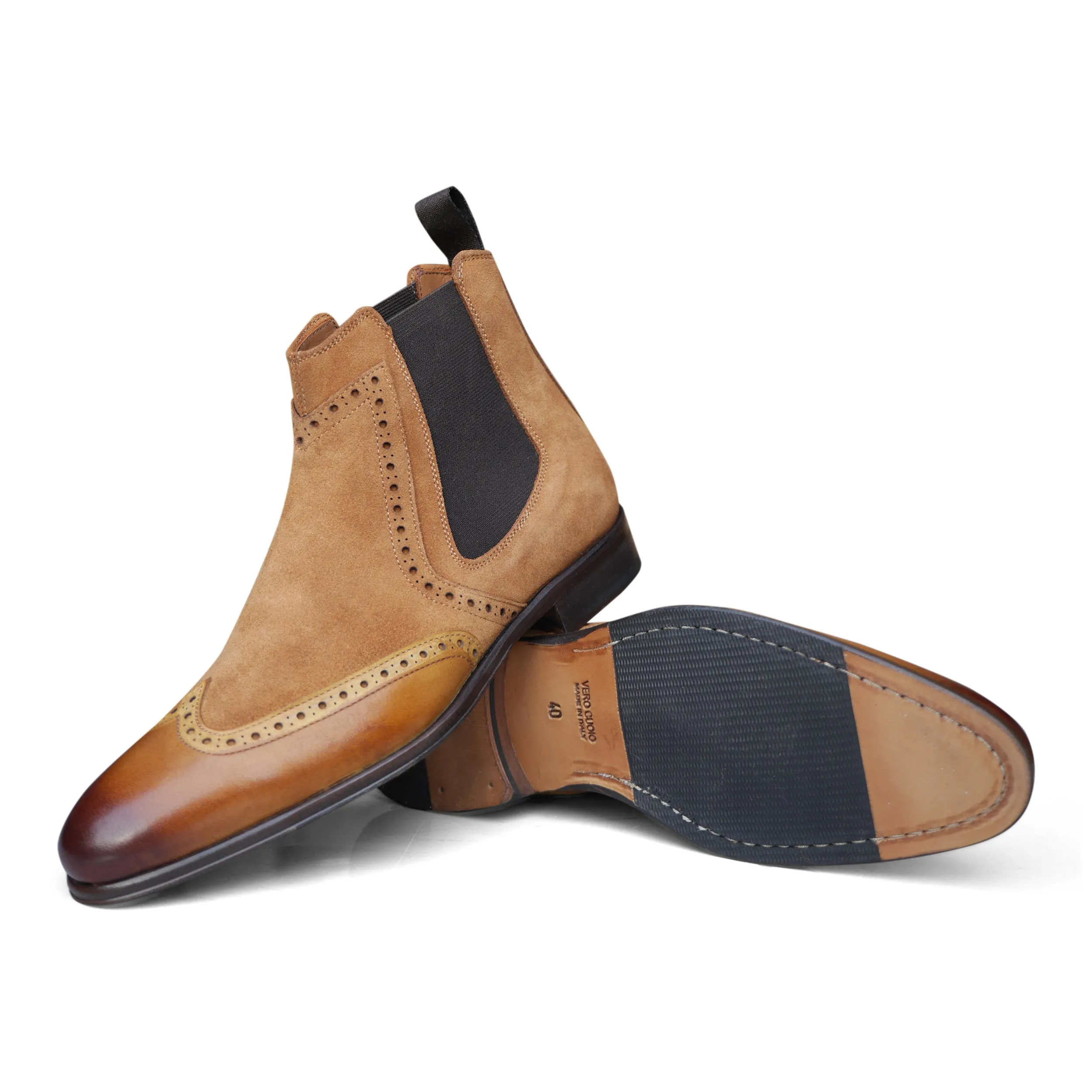 1142 - Bitols Suede Tabacco Fine Stitching All Season