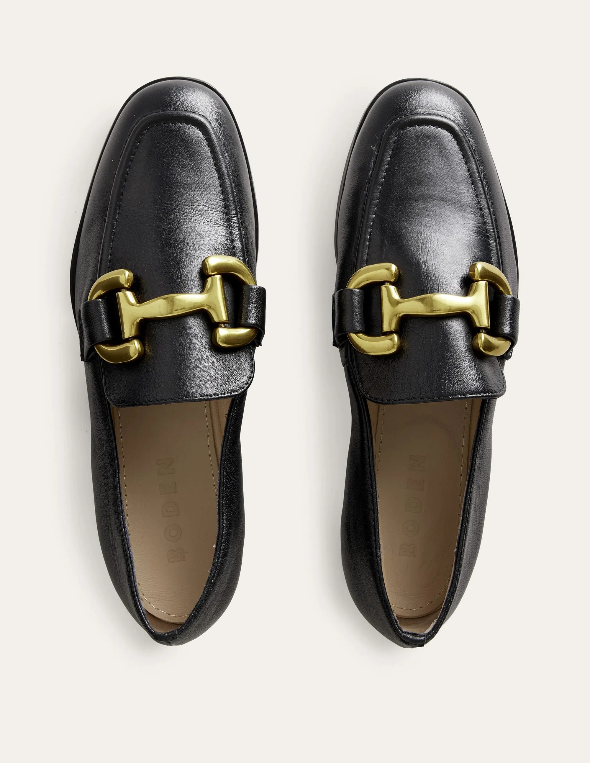 Iris Snaffle Loafers-Black Street Dash Practical Casual Shoes