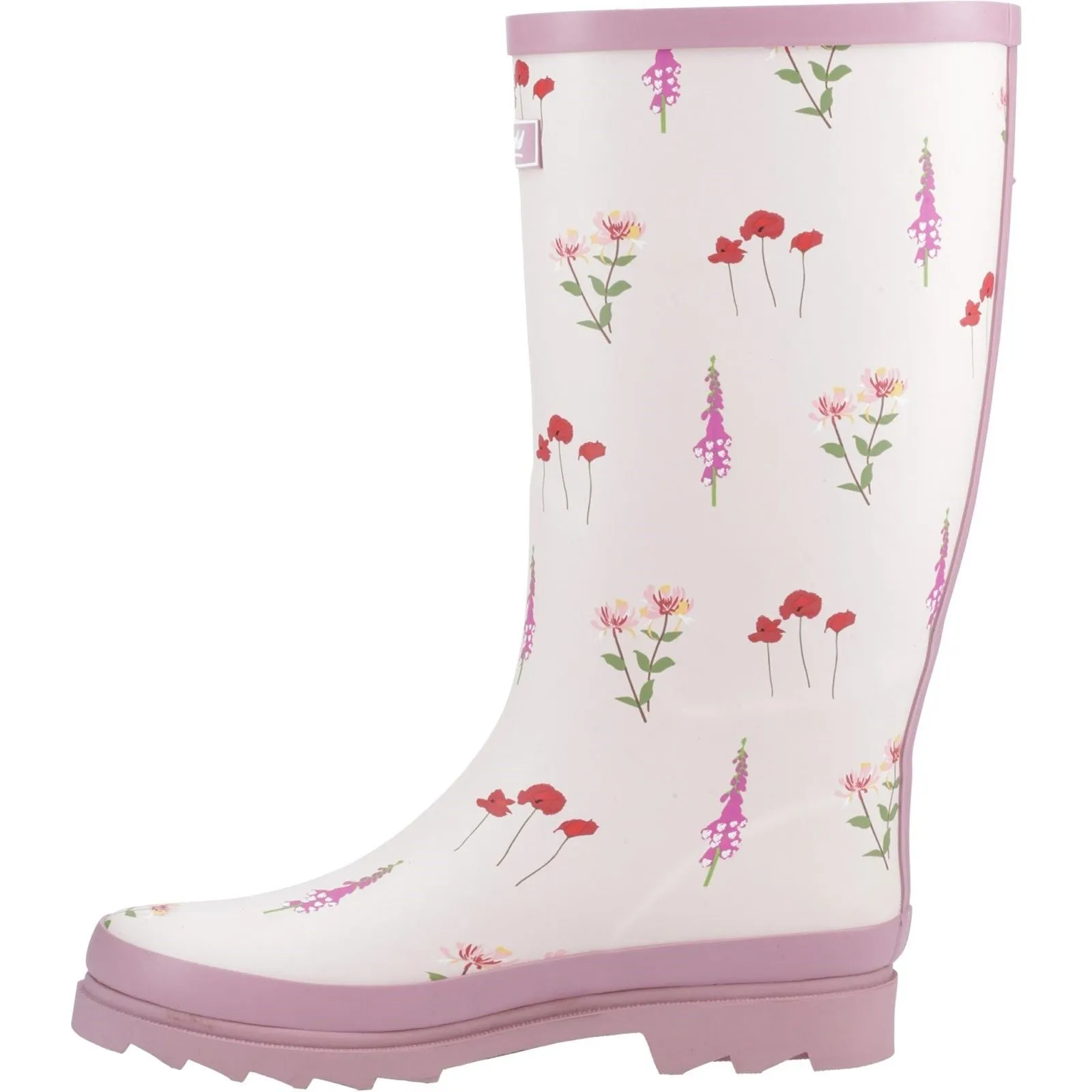 Cotswold Womens Wildflower Tall Wellingtons Pink All Weather Fit Easy Step Comfort