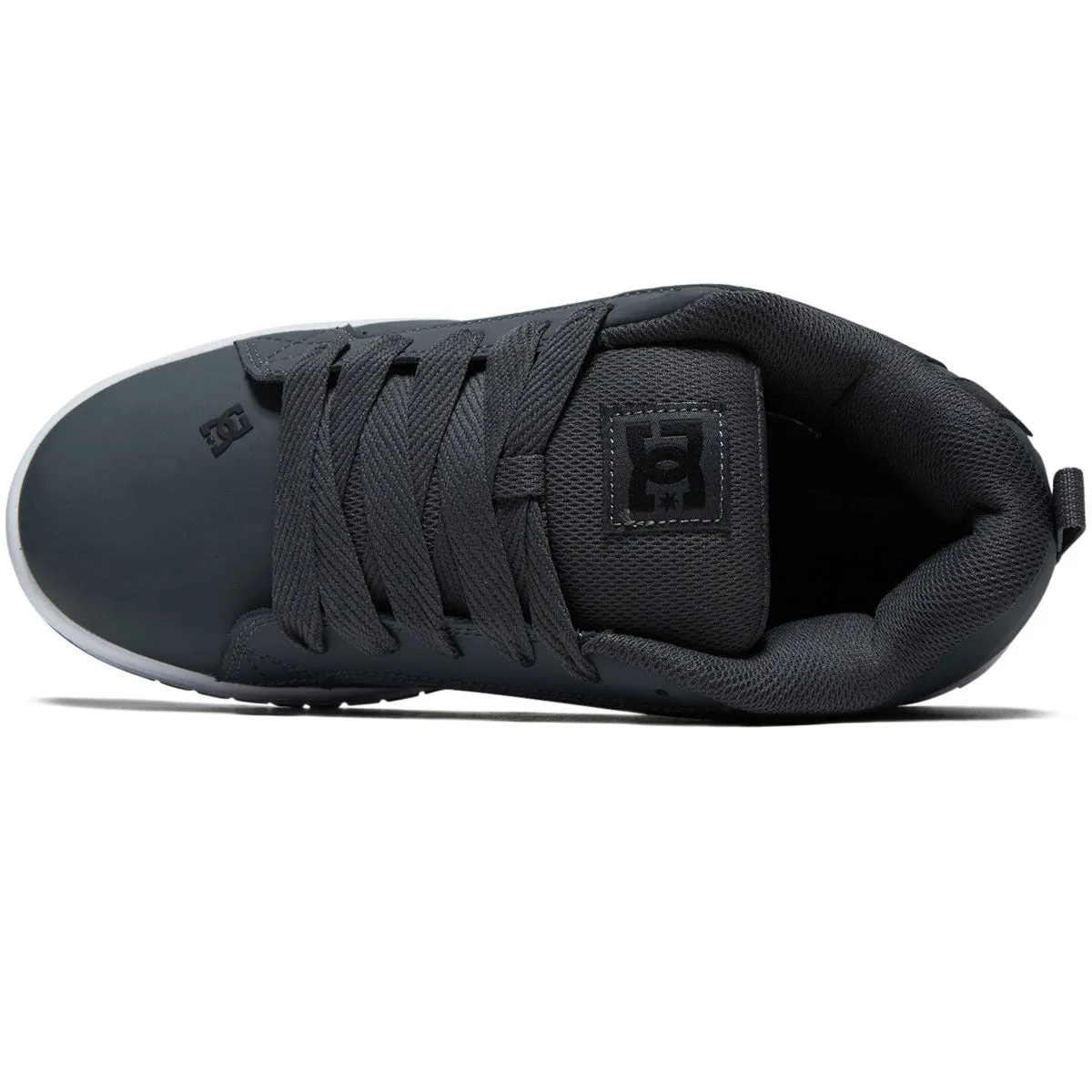 Comfort Flexibility Washable DC Court Graffik Shoes - Dark Grey/Black/White