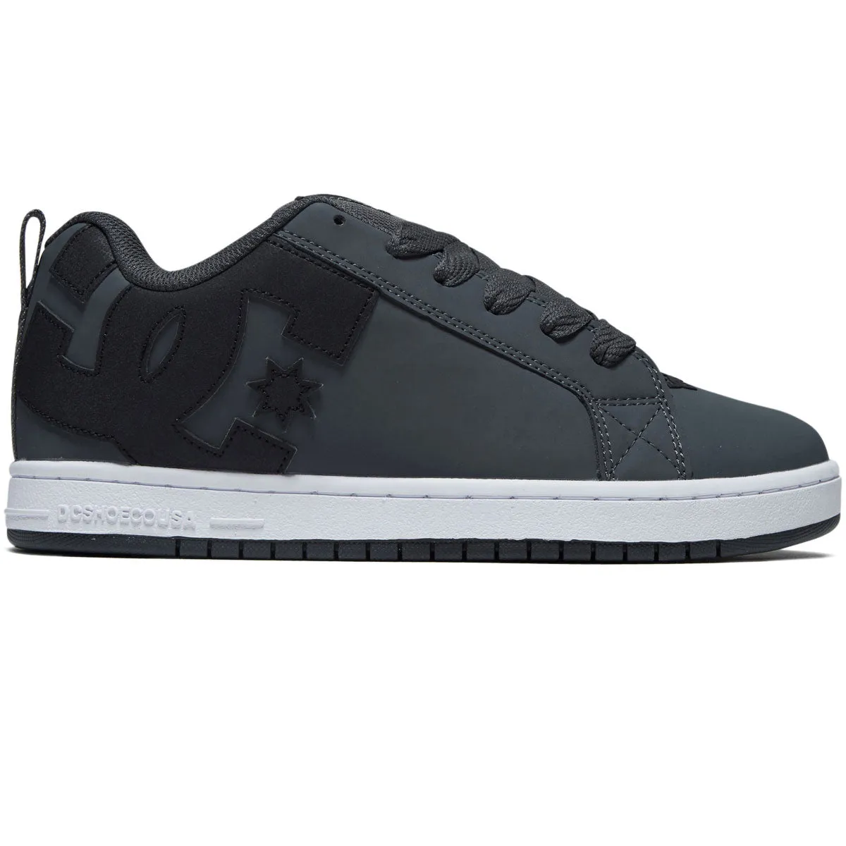 DC Court Graffik Shoes - Dark Grey/Black/White All Terrain Fit Smooth Surface