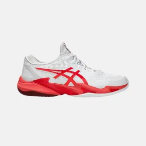 Outsole Grip ASICS COURT FF? 3 NOVAK Men's Tennis Shoes - White/Electric Red