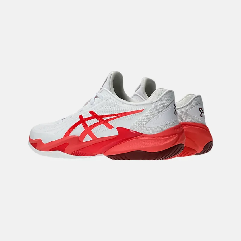 ASICS COURT FF? 3 NOVAK Men's Tennis Shoes - White/Electric Red Stable Step