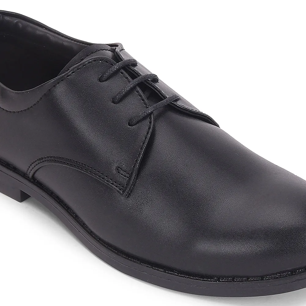 Fortune Black Formal Lacing Derby Shoes For Men MONTRICH-E By Liberty Breathable Step Comfort