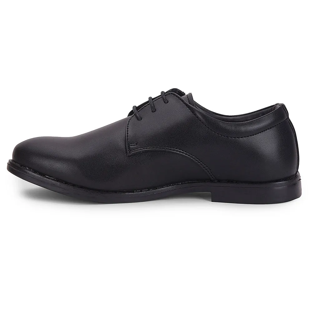 Fit for All High End Fortune Black Formal Lacing Derby Shoes For Men MONTRICH-E By Liberty