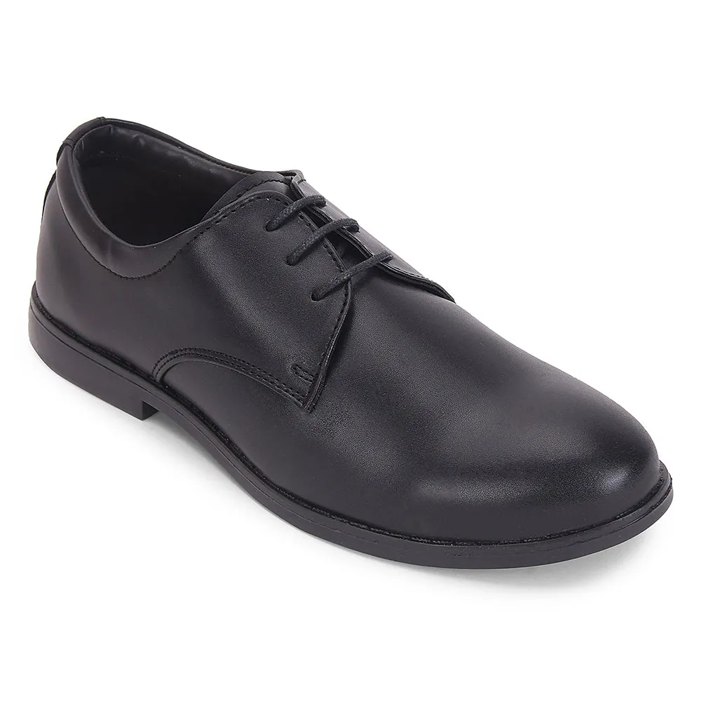 Fortune Black Formal Lacing Derby Shoes For Men MONTRICH-E By Liberty Urban Essential