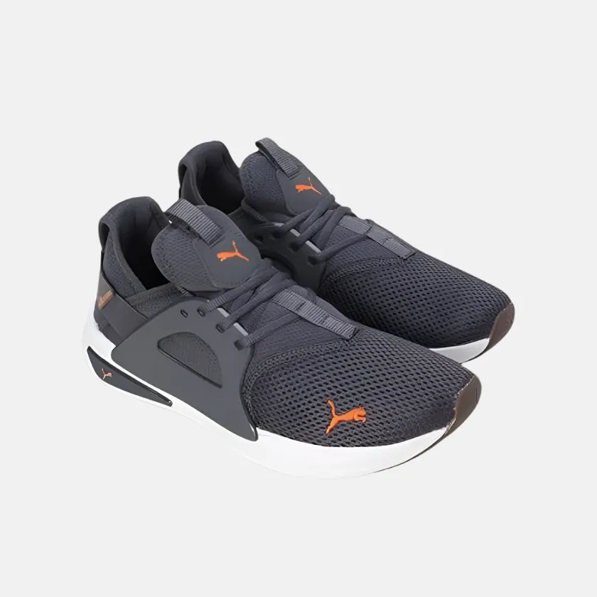 Puma Softride Enzo Evo Unisex Adult Running Shoes -Galctic Grey/Orange trendy shoe style