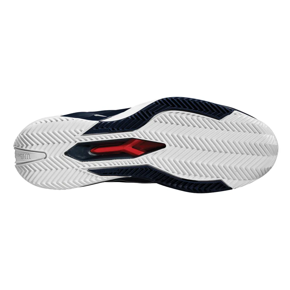 Wilson Rush Pro 4.5 Clay Court Tennis Shoes (Mens) - Navy Blazer/White Smooth Texture