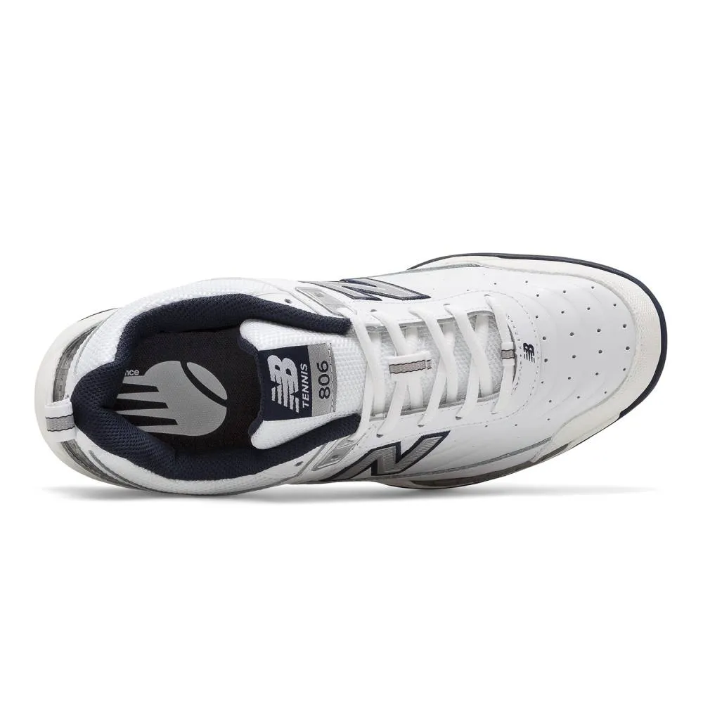 New Balance 806 Men's Tennis Shoe (White) Minimal Look Quick Drying