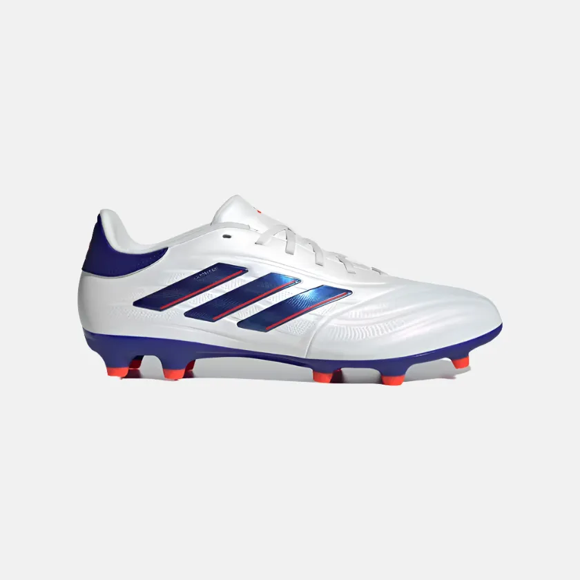 Adidas Copa Pure 2 League Firm Ground Unisex Football Shoes -Cloud White/Lucid Blue/Solar Red training support School Match