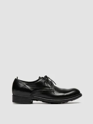 Polished Look Soft Base CALIXTE 068 - Black Leather Derby Shoes