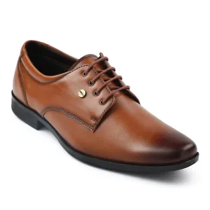 Fortune Tan Formal Lacing Derby Shoes For Men BENSTOCK1E By Liberty Stylish Design