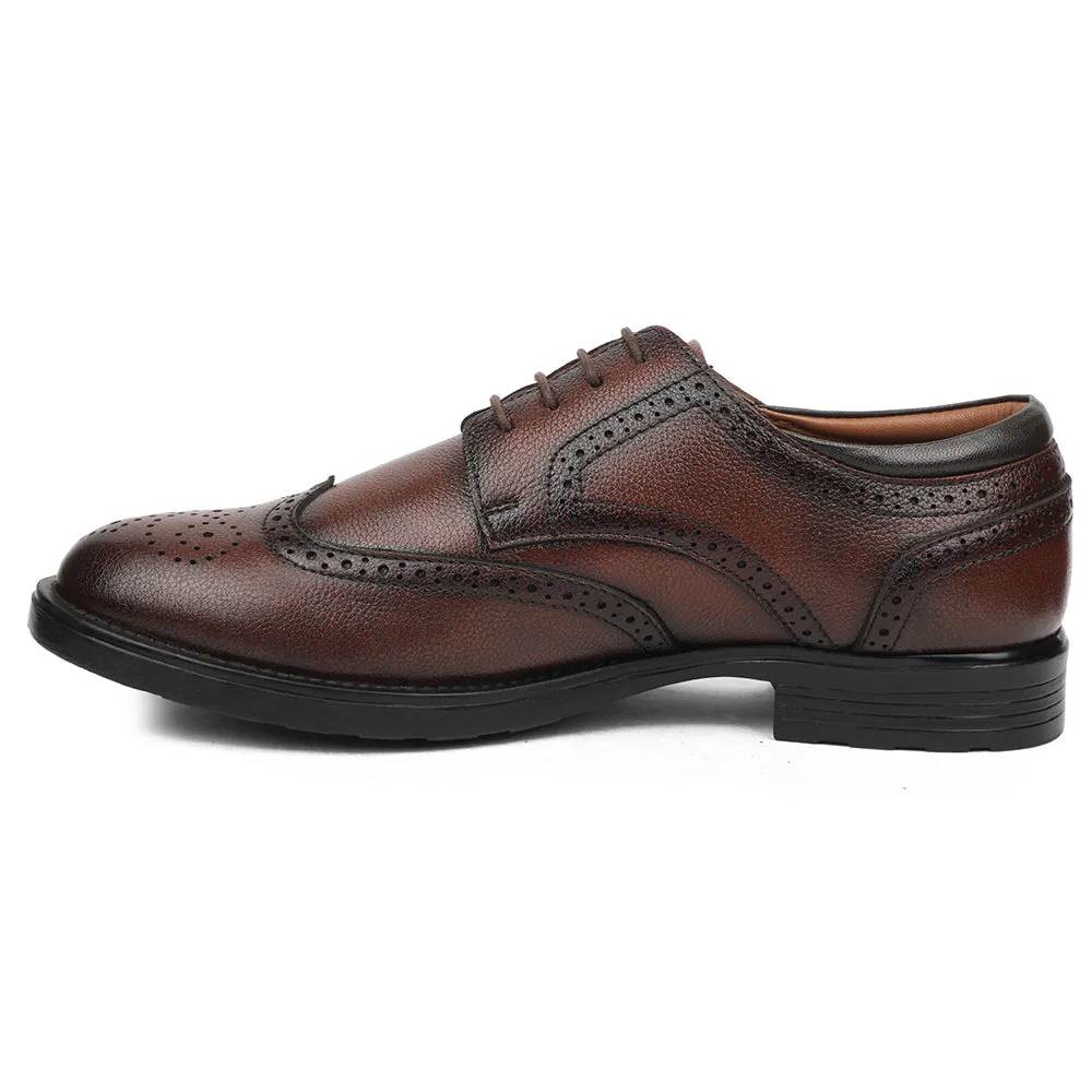 Smart Walking Healers Brown Formal Lacing Oxford Shoes For Men UDL-12 By Liberty