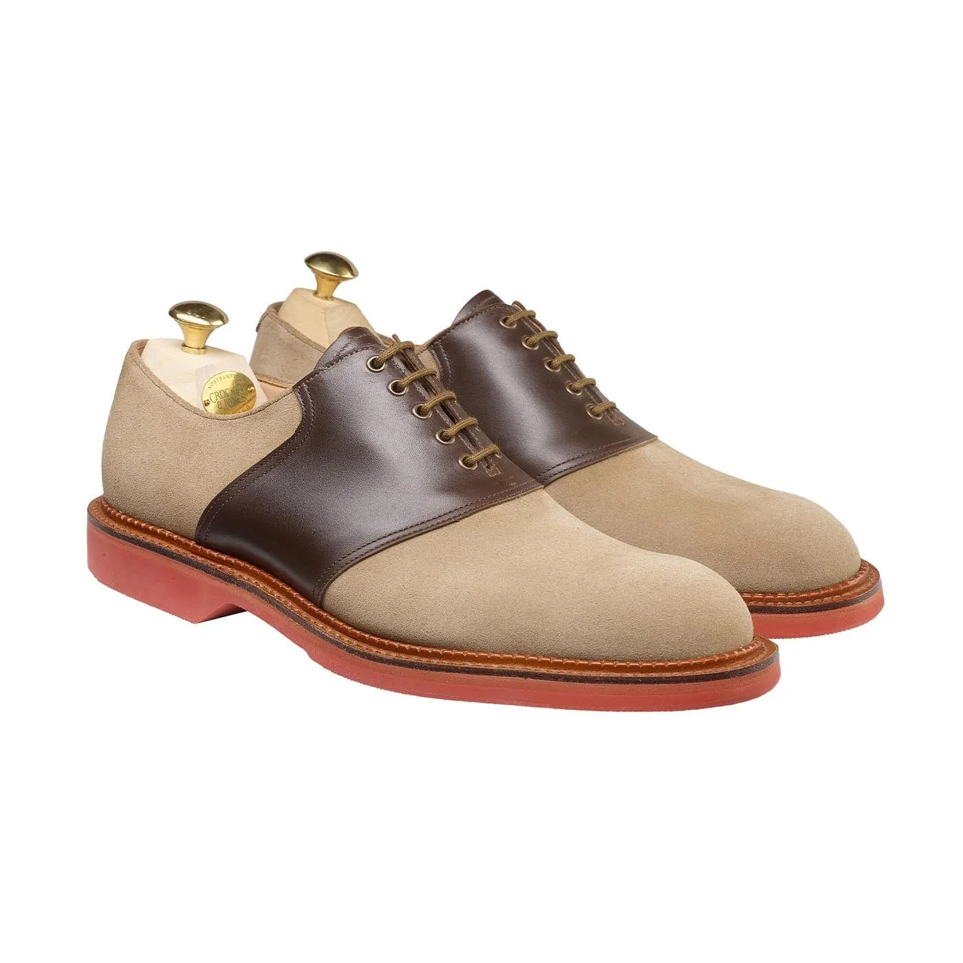 Footwear Essential Supportive Comfort Penn Khaki Suede & Dark Brown Wax Calf